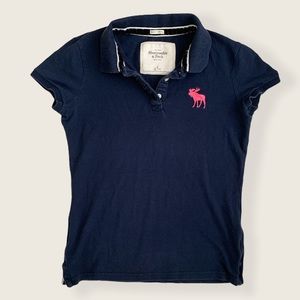 Navy blue polo shirt